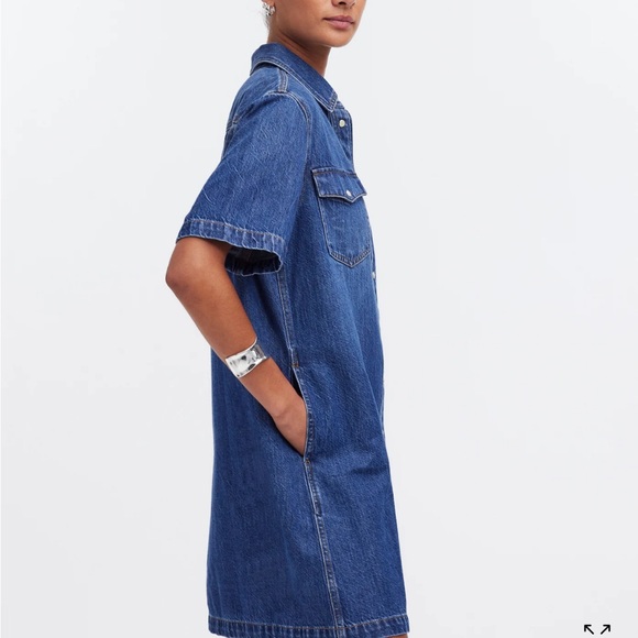 Madewell Oversized Mini Shirtdress - Picture 3 of 6